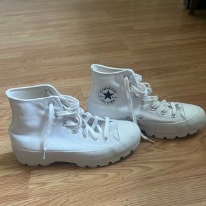 white converse - chuck taylor lugged